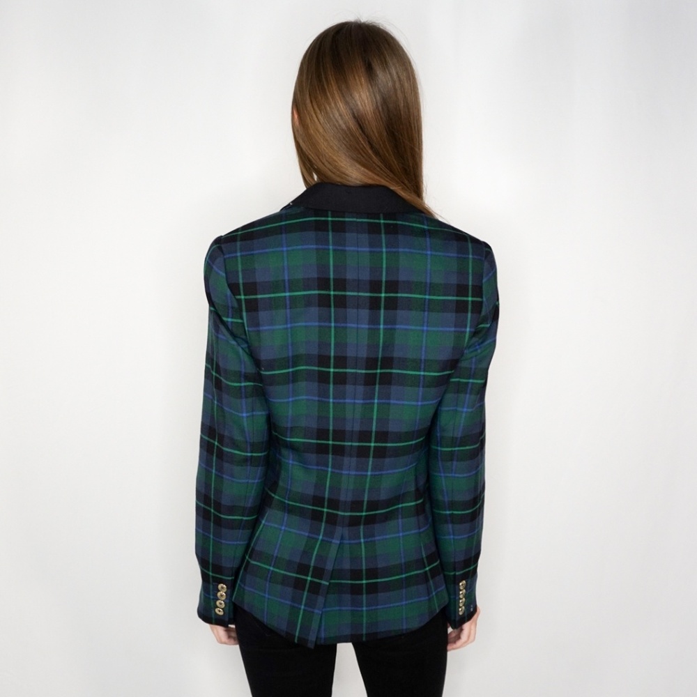 TOMMY HILFIGER Wool Blend Tartan Plaid Blazer - Picture 4 of 8